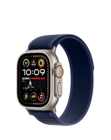 Apple Watch Ultra 2 GPS/Cellular 49mm Natural Titanium Case, Blue Trail Loop M/L