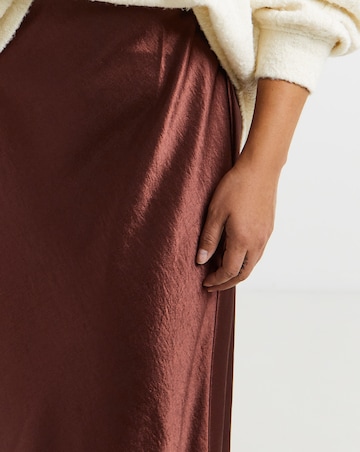 Simply Be Satin Maxi Skirt