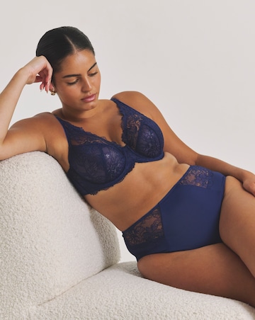 Pretty Secrets (2 Pack) New Ella Full Knickers Navy/White