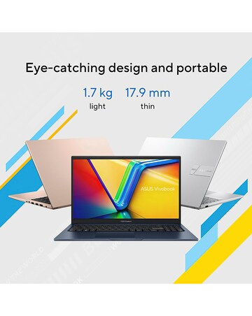 ASUS Vivobook Go 15 Laptop - 15.6in AMD Ryzen 3 8GB 512GB FHD - Silver