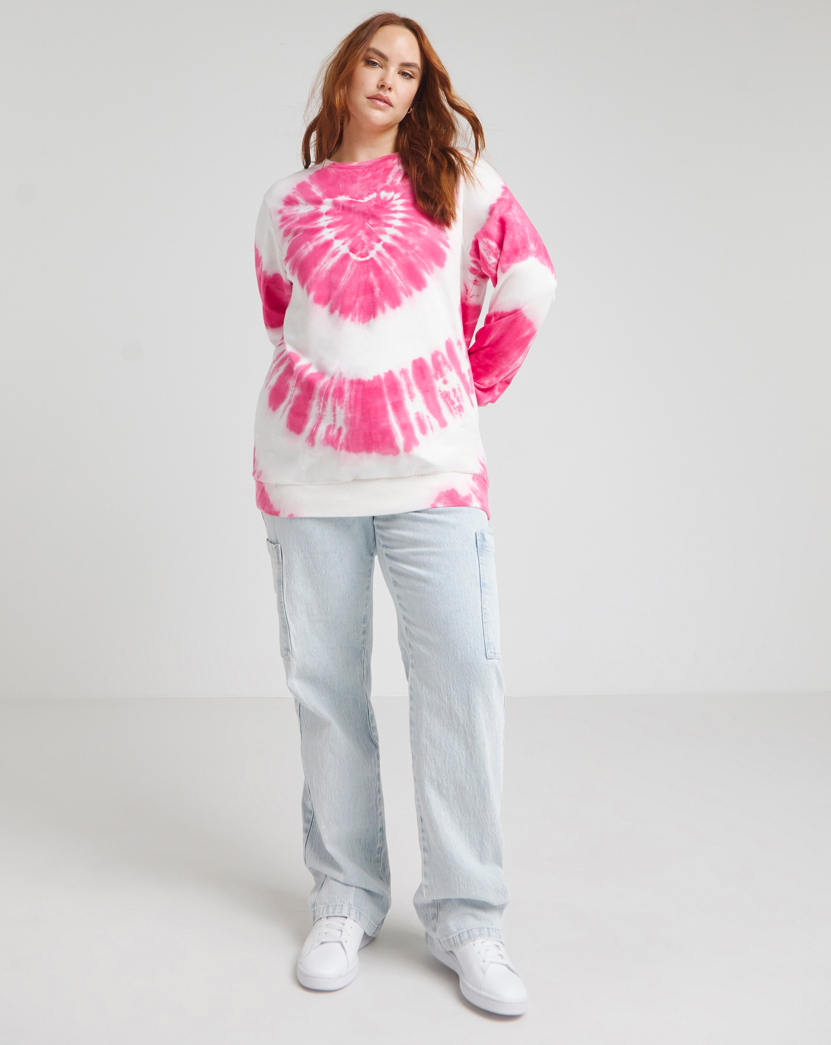 トップス Cotton lace heart sweatshirt Amazon.com: NUFIWI Tie Dye Heart Pattern Crew Neck
