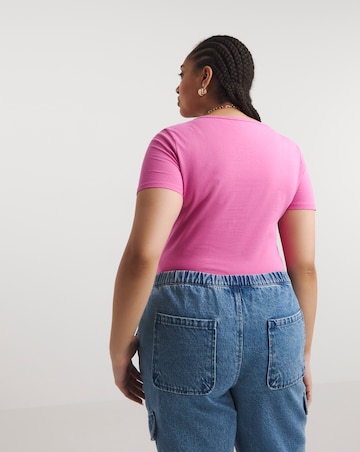Pink Short Sleeve Body