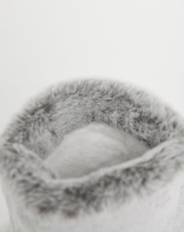 Lilo Fluffy Bootie Slippers - Wide Fit (E)
