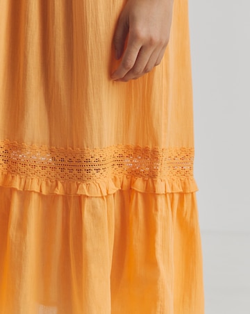 Figleaves Cotton Shirred Maxi Beach Dress
