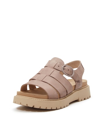 Timberland Clairemont Way Light Purple Nubuck Fisherman Sandals