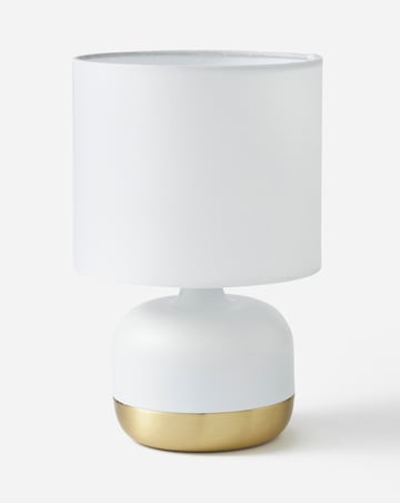 White and Gold Touch Table Lamp