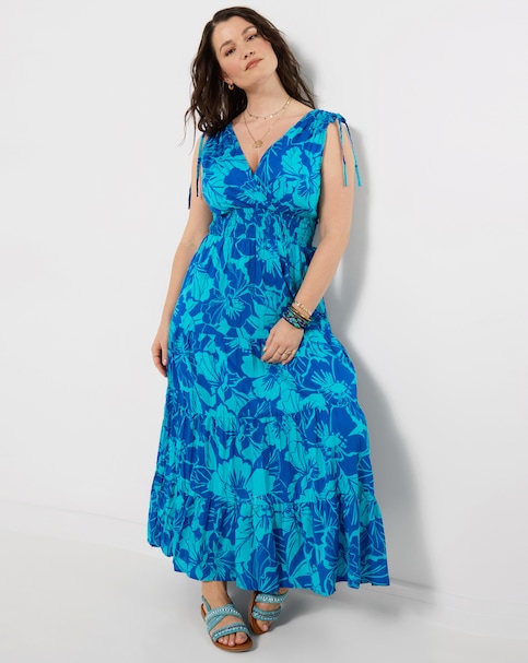 Joe Browns Favourite Ocean Tone Floral Maxi Dress