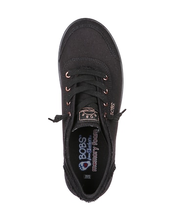 Skechers Bobs B Cute Canvas Lace Up Wide Fit