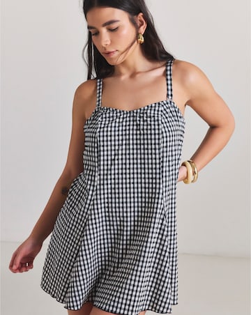MAGISCULPT Gingham 360 Degree Shaping Swimdress