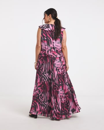 Joanna Hope Printed Pleated Dress