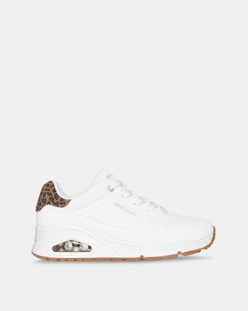 Skechers White Uno Jungle Nite Trainers - Standard Fit (D)