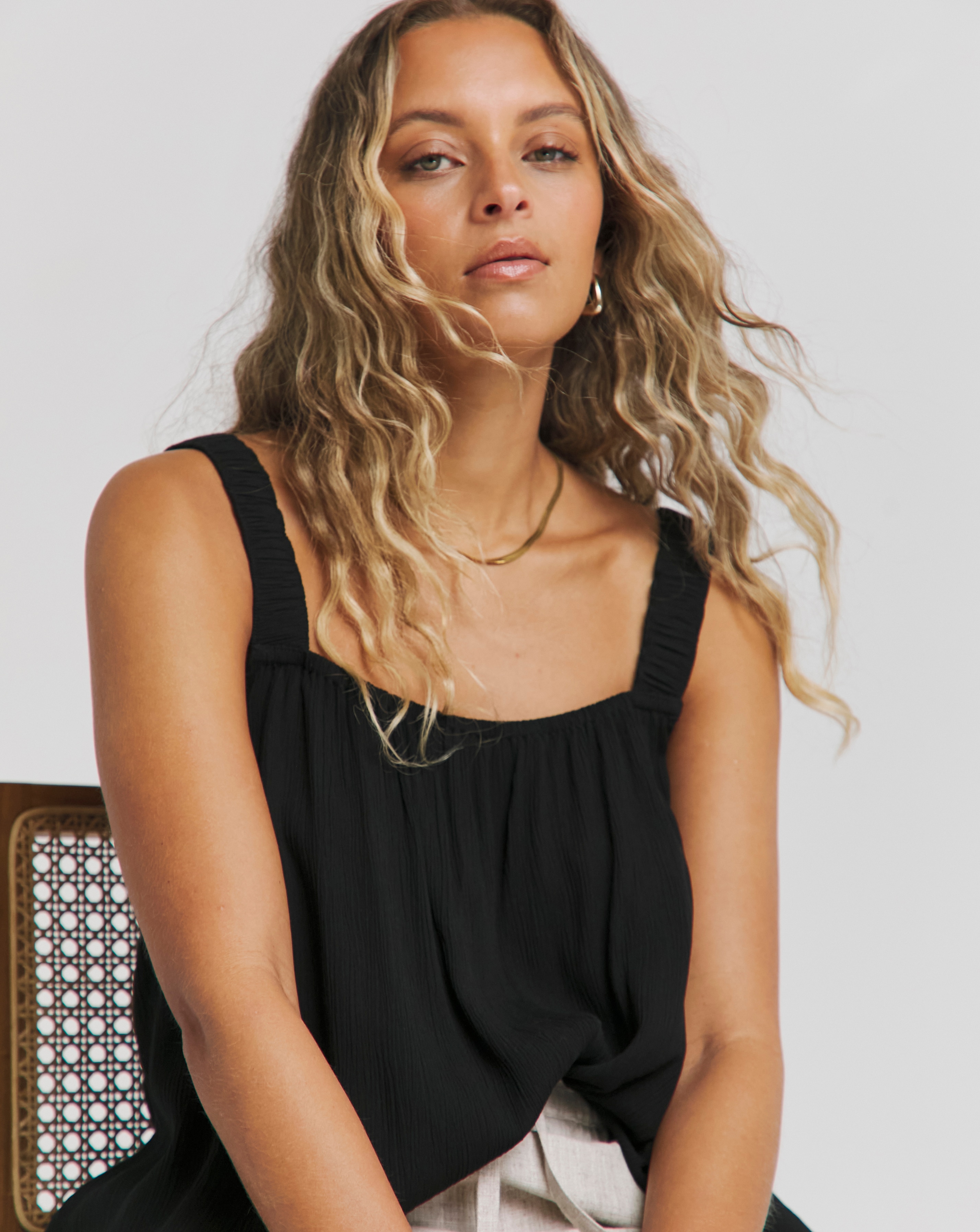 crinkle crinkle crinkle/クリンクル クリンクル クリンクル】3D embroidery dot camisole(506004927)  | ノーリーズソフィー(NOLLEY'S sophi) - d fashion