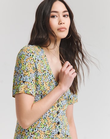 Nobody's Child Wildflower Print Alexa Midi Tea Dress