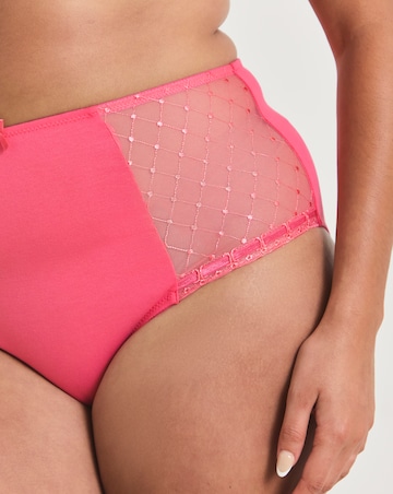 Pretty Secrets (2 Pack) Rachel Embroidery Deep Brief Knickers Pink/Blue