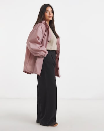 Dusty Rose Zip Through Mac