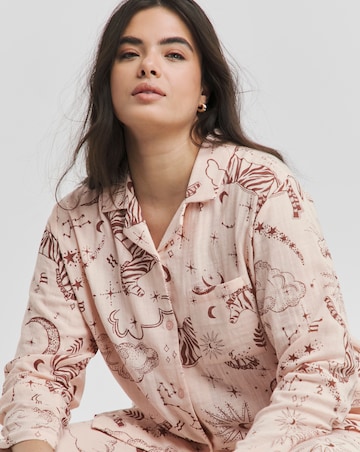 Celestial Soft Cotton Muslin Button Through Pyjama Set