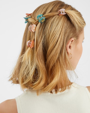 Accessorize 6-Pack Mini Shell Claw Clips