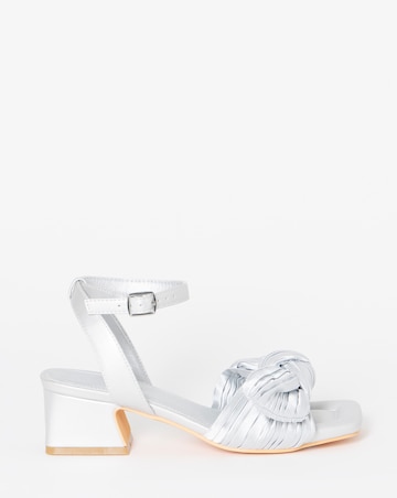 May Side Bow Low Block Heel Sandals - Extra Wide Fit (EEE)