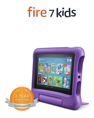 Amazon Fire 7 (2019) Kids Edition 7in 16GB Age 3-7 Tablet - Purple