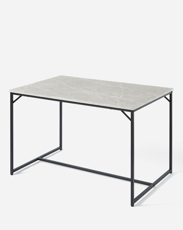 Mason Marble Effect Compact Dining Set with 2 Benches