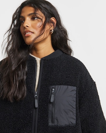 Black Borg Bomber with Nylon Pocket