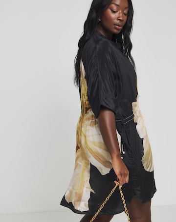 Religion Grandad Collar Tunic Dress