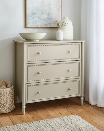 Darcy Bobbin Trim Small Chest of Drawers