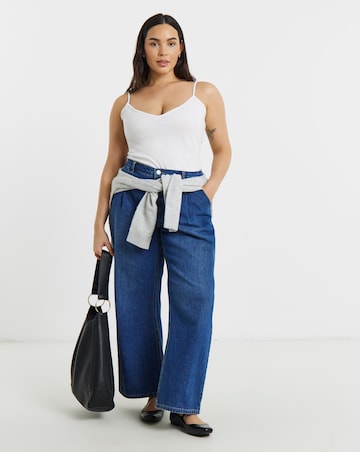 Black, White & Grey 3 Pack V Neck Pure Cotton Longline Camis