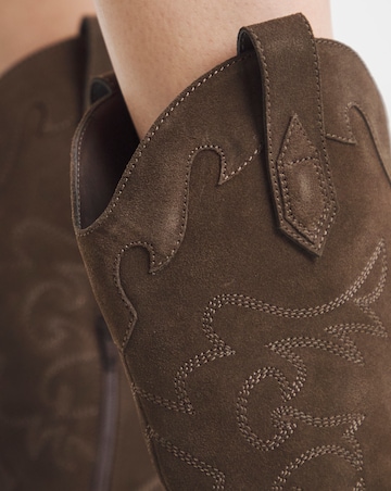 Hydra Embroidered Leather Western Boots Extra Wide EEE Fit Standard Calf