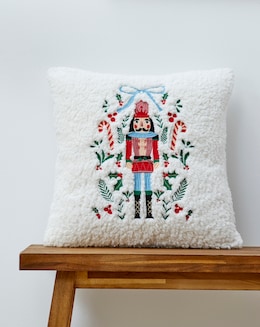 Fleece Nutcracker Cushion