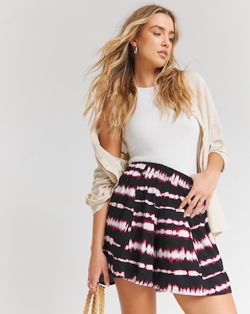 Tie Dye Relaxed Woven Flippy Shorts