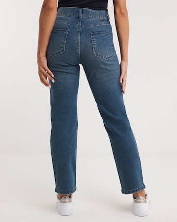 24/7 Vintage Blue Straight Leg Jeans made with Organic Cotton