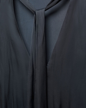 Mango Neck Tie Satin Blouse