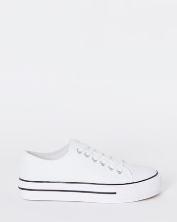 Angel Low Cut Canvas Trainers - Extra Wide Fit (EEE)