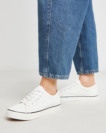 Ryder Lace Up Canvas Trainer - Standard Fit (D)