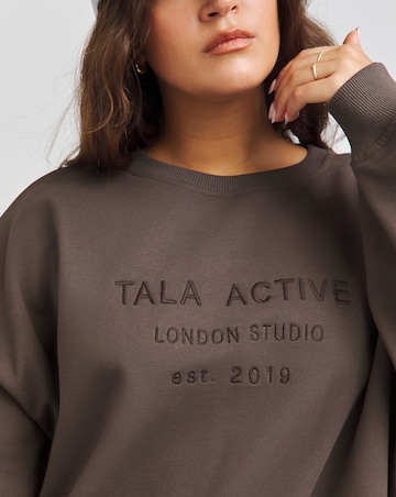 TALA Tonal Logo Girlfriend Volley Crew Sweat