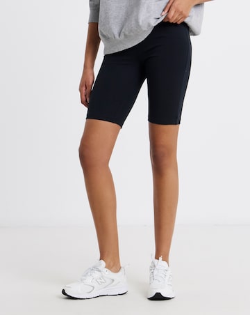 Black Cotton Cycling Short