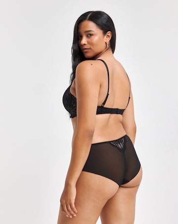 Figleaves Juliette Lace T Shirt Bra A-G - Black