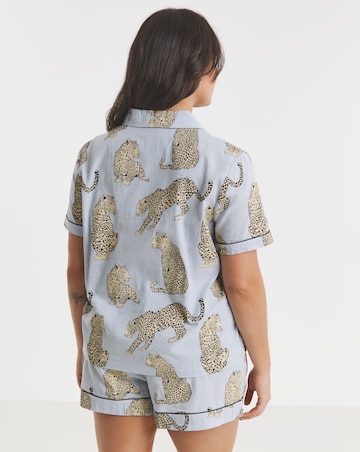 Chelsea Peers Cotton Seersucker Short Pyjama Set