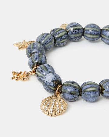 Accessorize Ocean Charm Bead Bracelet