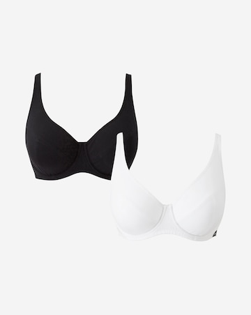 Slimma 2 Pack Cotton Wired Full Cup Bras B-G