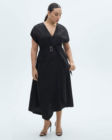 Mango Asymmetrical Dress with Belt
