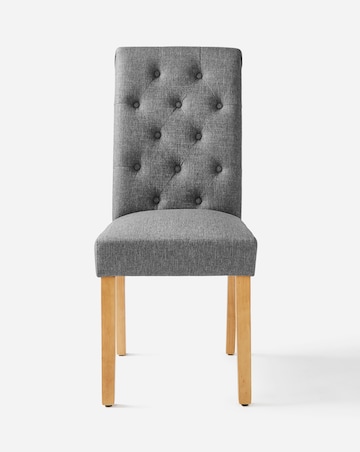 Ava Button Back Pair of Dining Chairs