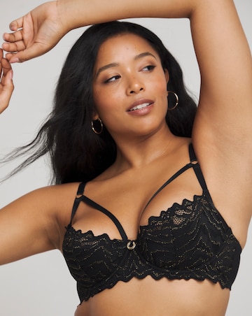 Simply Be Sexy Zebra Lace Underwire Quarter Padded Balcony Bra B-F