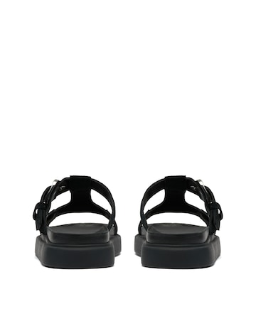 Clarks Black Suede Aristella West Sandals - Standard Fit (D)