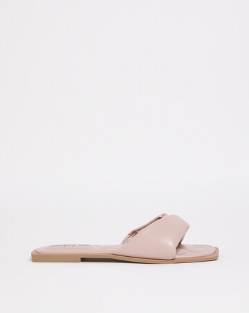Nori Soft Padded Flat Mule Sandals Ex Wide Fit Simply Comfort