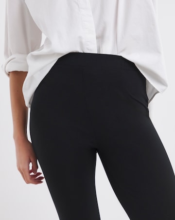 Black Jersey Flared Trouser