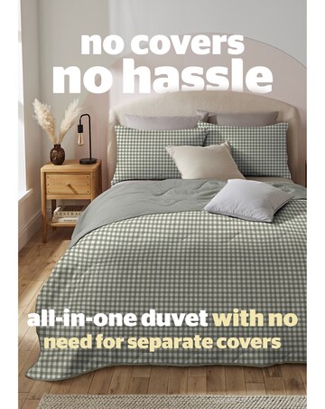 Silentnight Summer Breeze Seersucker Coverless 4.5 Tog Duvet and Pillowcase Set