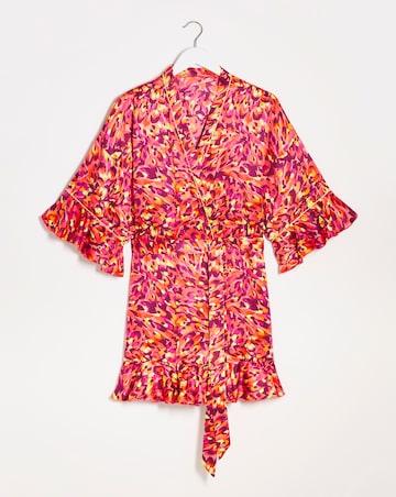Satin Frill Dressing Gown