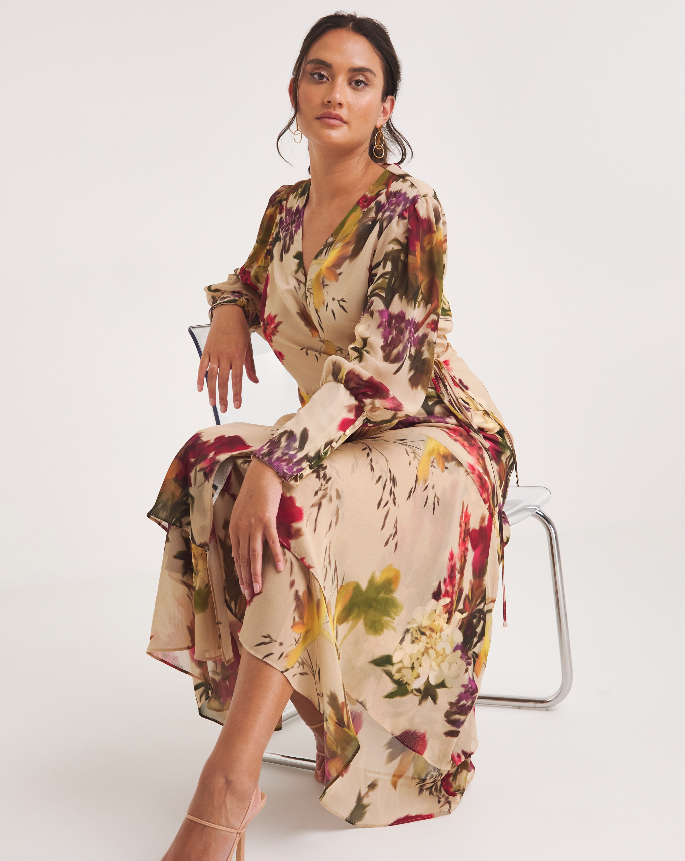 Joanna Hope Printed Wrap Dress Simply Be